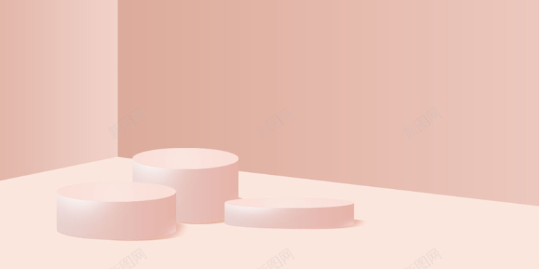 粉色产品场景图背景