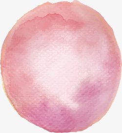 淡粉色圆形水彩底纹素材