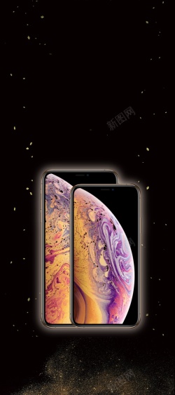 xs海报苹果手机苹果IphoneXS背景素材高清图片