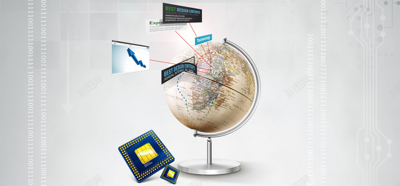淘宝金融科技商务分析股票地球数据海报背景背景
