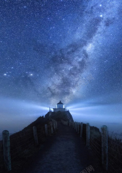 星空城堡风景宣传海报设计高清图片