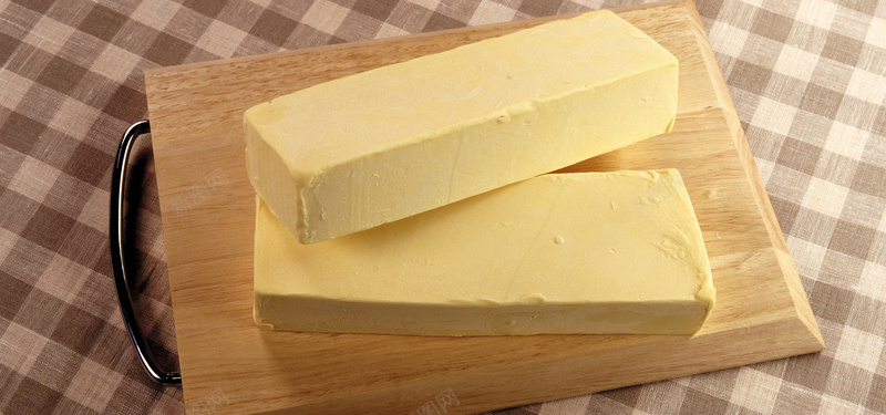 美食黄油乳酪面包配料美味背景背景
