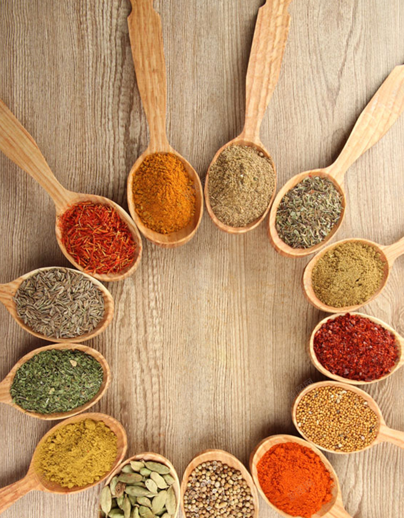 勺子香料调味品H5背景jpg设计背景_88icon https://88icon.com 调味品 创意 勺子 木板 香料 H5背景 俯拍 文艺 简约 H5 h5