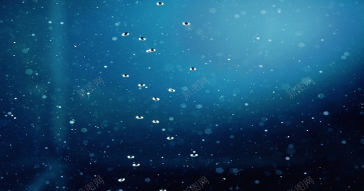 海藻面膜深蓝色水滴背景素材背景