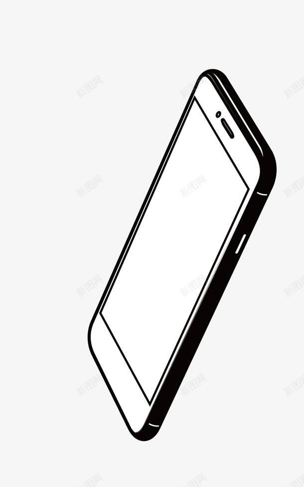 矢量卡通手绘立体手机线描png免抠素材_88icon https://88icon.com 矢量 卡通手绘 线型手机 手机线描 手机描边 图案图标