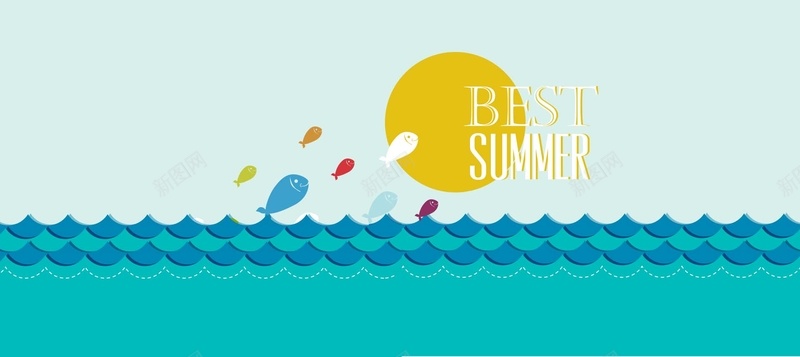 卡通海洋背景背景