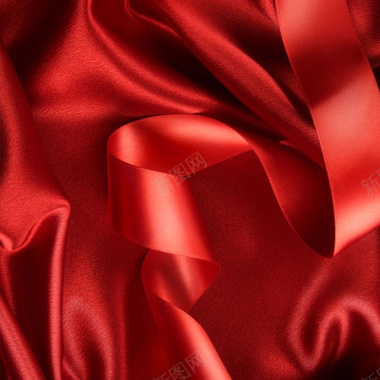 奢华红色丝绸背景背景