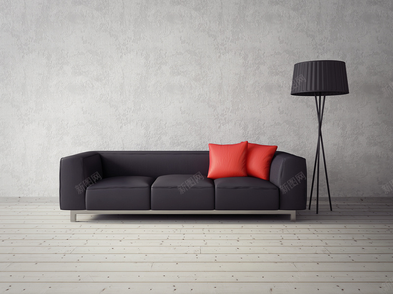 黑红色搭配的沙发枕头jpg设计背景_88icon https://88icon.com 黑红色 家居 枕头 沙发 灰色 PPT
