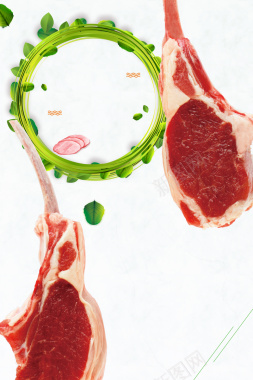 农家新鲜猪肉市场广告海报背景素材背景