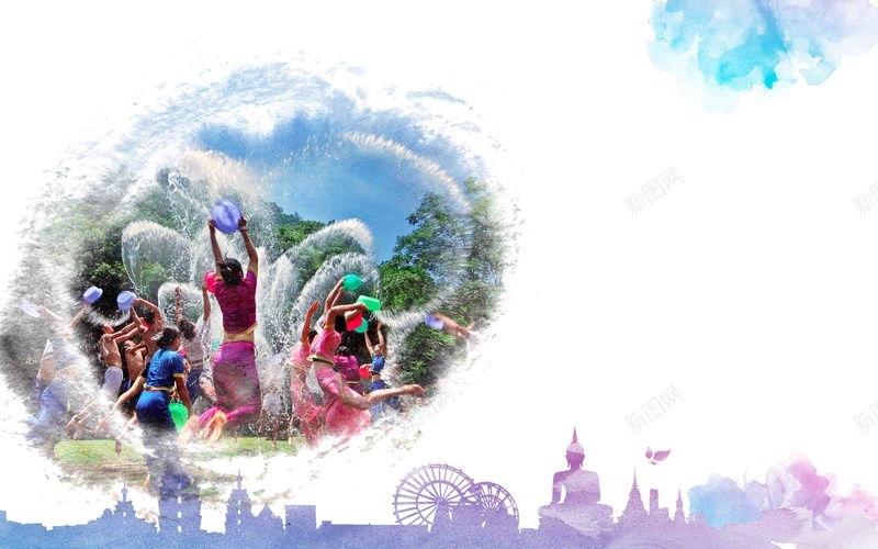 泼水节节日海报设计背景模板psd设计背景_88icon https://88icon.com 传统节日 背景模板 海报 节日 设计 泼水节 传统文化 宣传