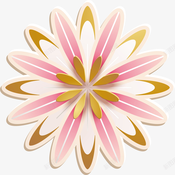 粉色微立体清新花朵png免抠素材_88icon https://88icon.com 新式雕花 粉色 微立体 矢量图案 清新 花朵 3D立体