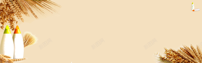 天猫秋季滋养洗发水简约浅色bannerpsd设计背景_88icon https://88icon.com 洗发水 天猫 小麦 护发 简约 秋季滋养 浅色 banner