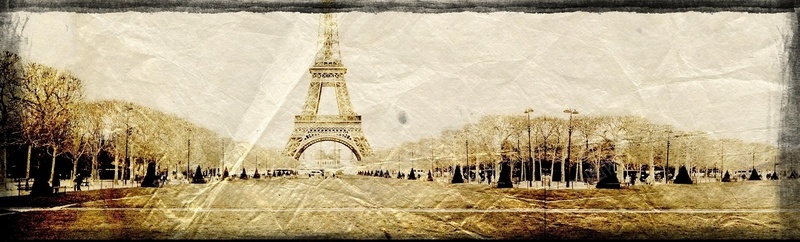 复古埃菲尔铁塔背景图背景