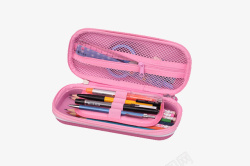 矢量学习用品笔袋粉色文具盒高清图片