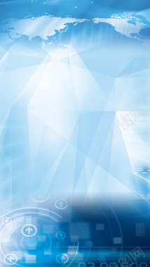科技蓝色PSD分层H5背景素材背景