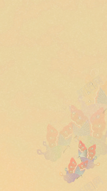 纹理黄底蝴蝶H5背景素材背景