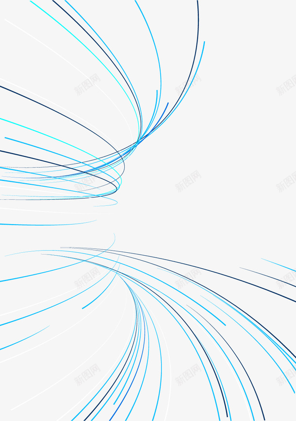 蓝色速度科技线条元素png免抠素材_88icon https://88icon.com 科技 线条 蓝色 装饰 速度