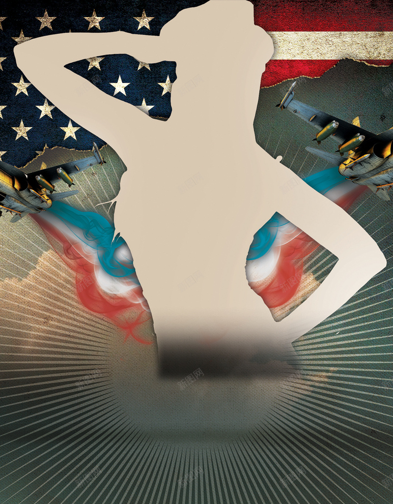 炫彩人物剪影H5背景jpg设计背景_88icon https://88icon.com 小清新 几何 扁平 文艺 渐变 H5背景 H5 h5