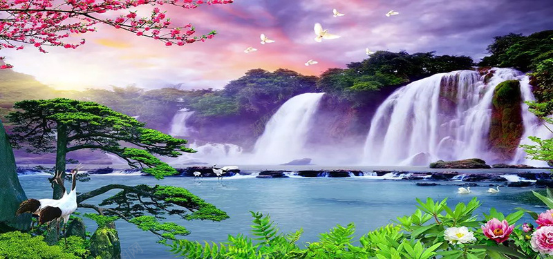 山水風景88 山水风景图背景图片免费下载-素材thxthec-88ICON