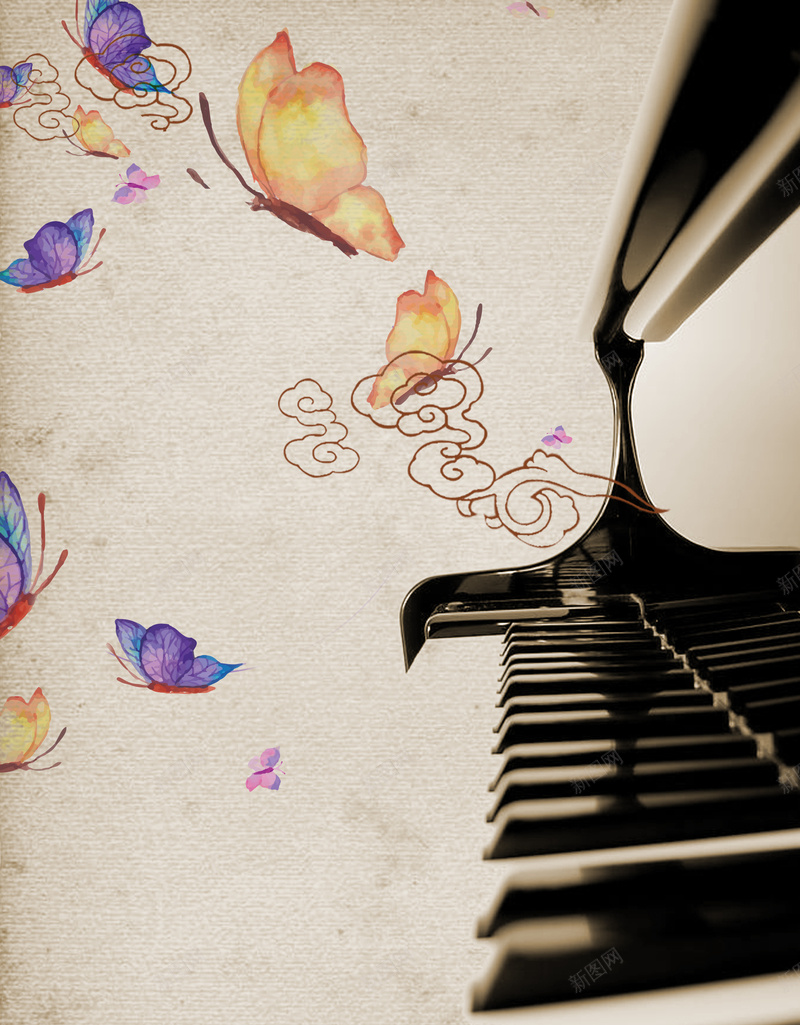 演奏音乐会独奏海报背景jpg设计背景_88icon https://88icon.com 演奏 音乐会 独奏 海报 钢琴 梁祝 中国风 蝴蝶 大气
