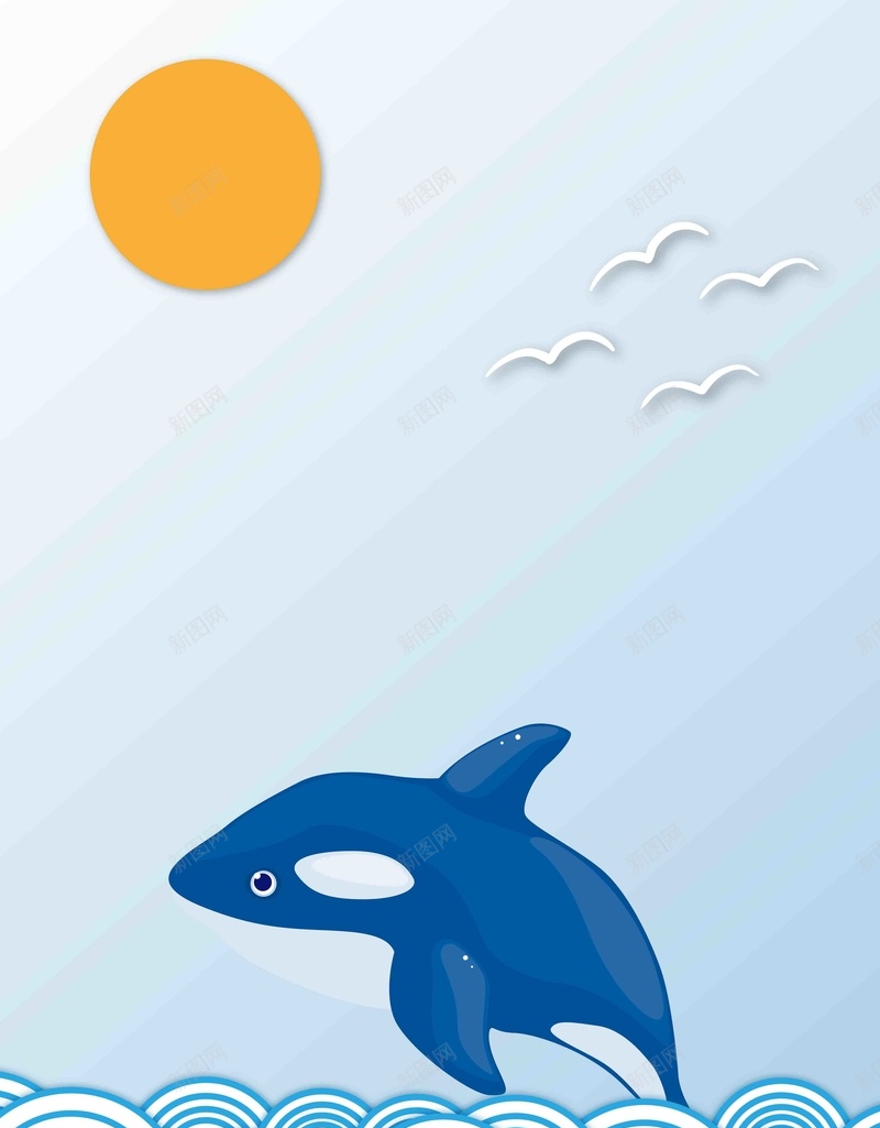 海洋鱼类简约宣传卡通jpg设计背景_88icon https://88icon.com 卡通 宣传 海洋 简约 鱼类 推广 活动 蓝色 手绘 插画