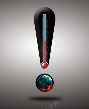 全球变暖创意海报背景素材背景