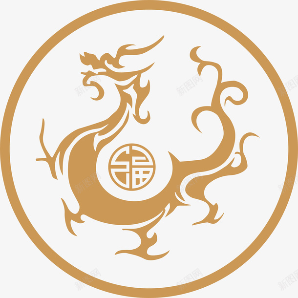 国潮中国风元素png免抠素材_88icon https://88icon.com 国潮 边框 楼 龙 中国风