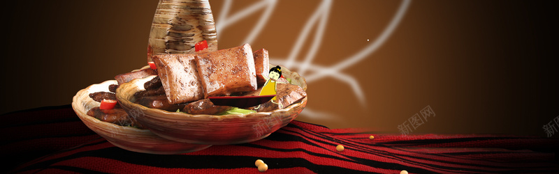 豆干大气背景psd设计背景_88icon https://88icon.com 豆干 大气 深色 卡通 光效 盘子 海报banner 童趣 手绘