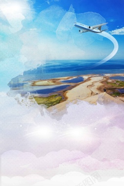 青海湖版式设计旅游背景