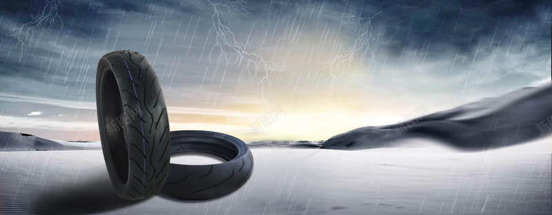 轮胎黑色大气海报背景背景