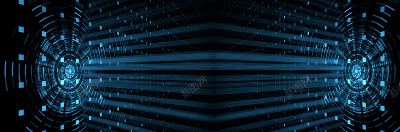 蓝色色科技光效海报背景背景