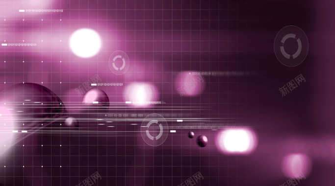 黑紫色星光科幻背景背景