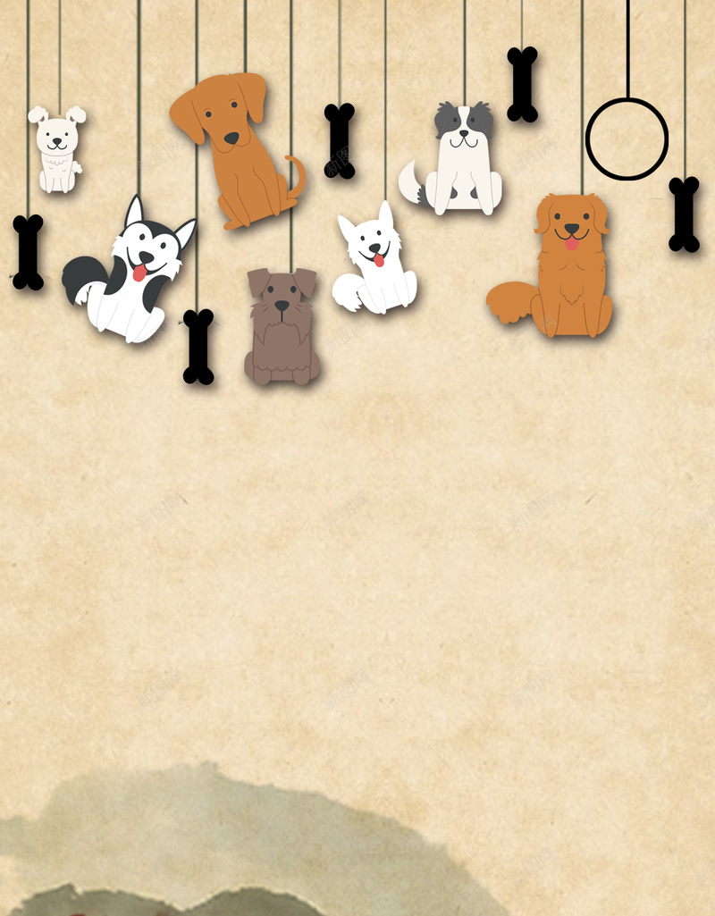 简约牛皮纸复古宠物店H5背景素材psd设计背景_88icon https://88icon.com 简约 复古 药材 宠物 卡通 H5背景素材 童趣 动物 几何 素材 广告 设计 背景 电商 动物美容