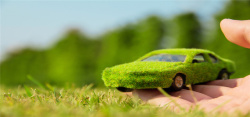 绿色环保企业创意绿色环保小车海报背景高清图片