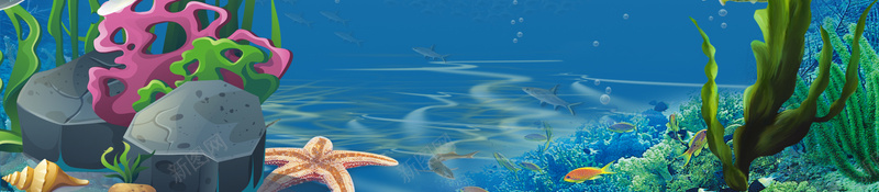 简约海洋美人鱼广告psd设计背景_88icon https://88icon.com 美人鱼 卡通 广告 海洋 简约 梦幻 海底世界 大气