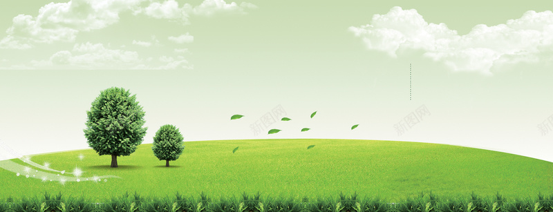绿色清扬海报背景素材psd设计背景_88icon https://88icon.com 天空 微风 树 海报 清扬 清新 清风徐徐 清风徐来 白云 绿色