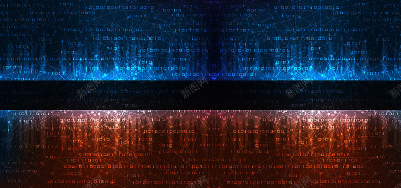 科技科幻电路蓝色海报背景背景