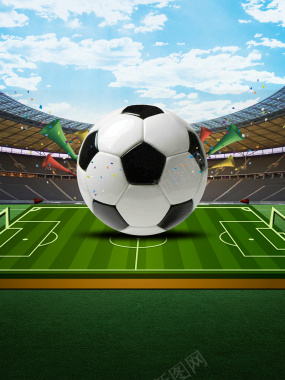 大气足球比赛海报背景素材背景