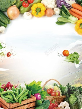 蔬果水果背景图片背景
