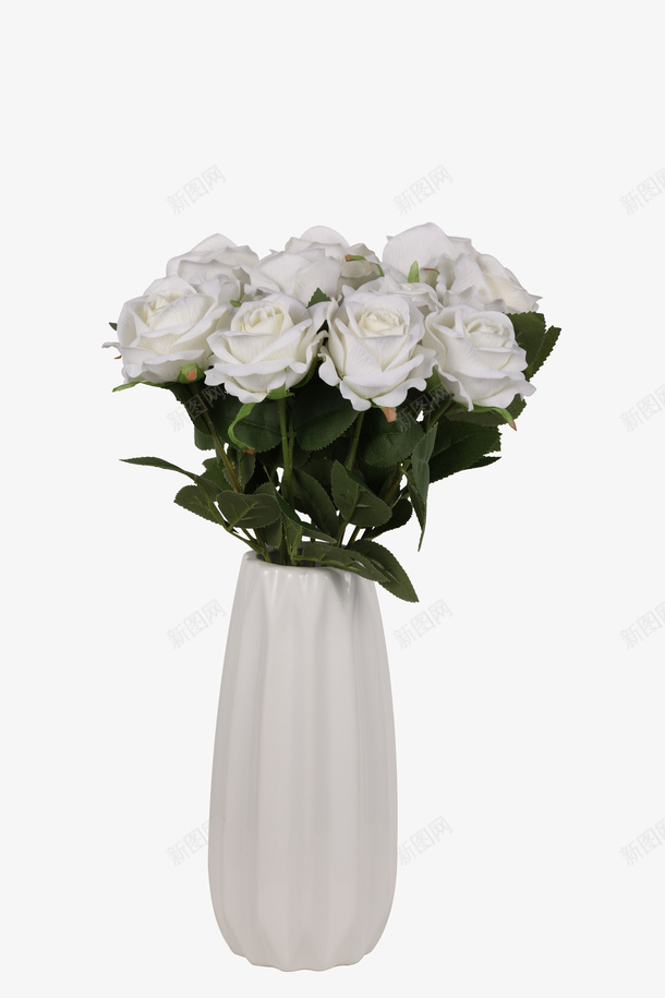 花花朵花瓶白色花朵png免抠素材_88icon https://88icon.com 花 花朵 花瓶 白色花朵