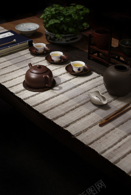 茶壶茶艺背景素材图背景