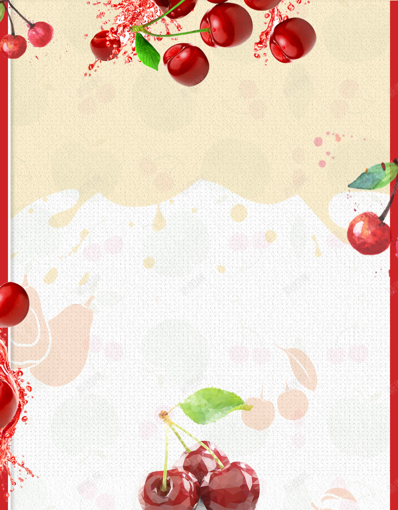 时尚简约樱桃水果海报背景psd设计背景_88icon https://88icon.com 樱桃图片 樱桃素材 樱桃采摘 水果樱桃 樱桃 樱桃展板 樱桃文化 樱桃挂画 樱桃水果 樱桃批发