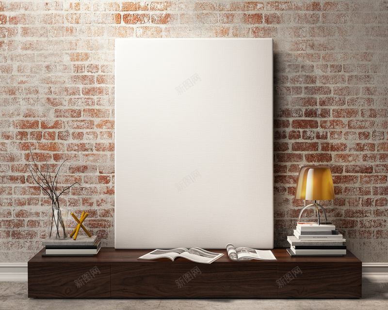 靠墙放着的空白无框画jpg设计背景_88icon https://88icon.com 无框画 灰色 空白 墙 PPT