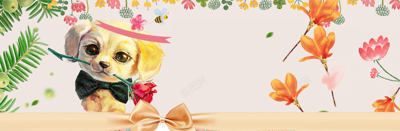 宠物可爱卡通狗狗天猫电商海报psd设计背景_88icon https://88icon.com 宠物背景 宠物海报 电商宠物 宠物用品 可爱背景 可爱海报 手绘狗狗 电商背景