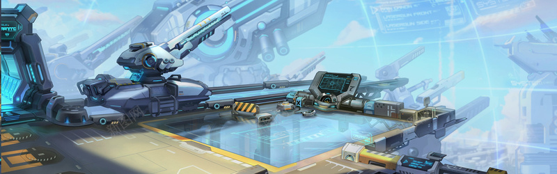 机械科技游戏背景banner背景