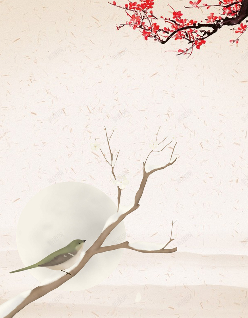 冬至鸟儿飞上了枝头H5背景jpg设计背景_88icon https://88icon.com 冬至 鸟 梅花 树 开心 H5 H5背景 冬至鸟儿飞上了枝头H5背景 中国风