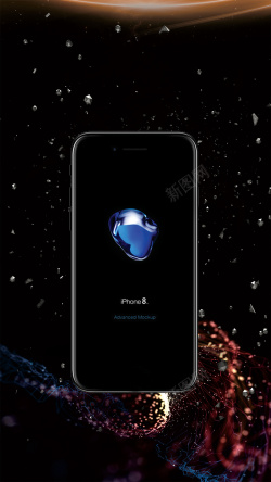 全球首发黑色炫酷iPhone8震撼预售高清图片