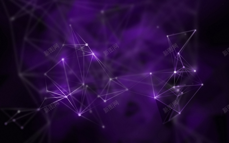 浪漫紫色星光背景jpg设计背景_88icon https://88icon.com 星光 星点 浪漫 白色 紫色 连线 星座 科幻 学术 海报 背景