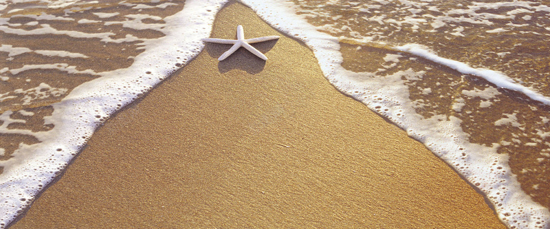 沙滩海边星星背景背景