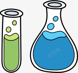 化学实验工具卡通化学实验试管高清图片